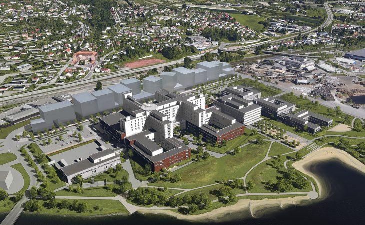 Nye Drammen Sykehus - illustrasjonsbilde