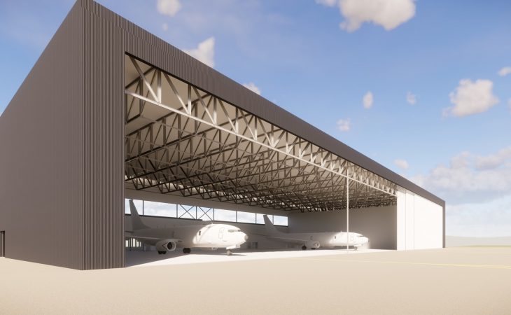 Ny hangar bygges på Evenes av Forsvarsbygg